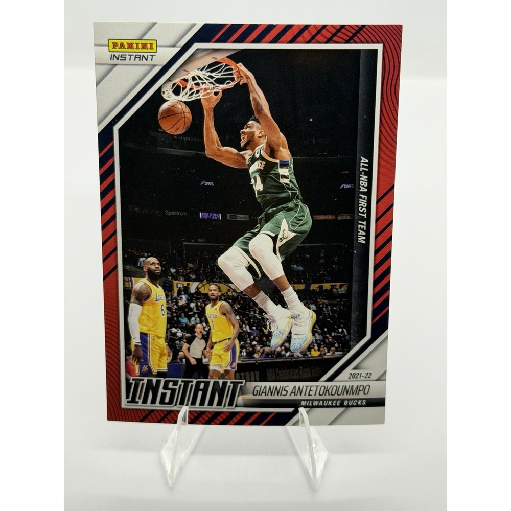 2021-22 Panini Instant Giannis Antetokounmpo All-NBA First Team Red /99 #271